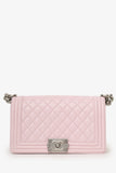 Chanel™ Baby Pink Leather Medium Boy Bag