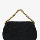 Prada Black Chevron Quilted Tessuto Chain Strap Bag