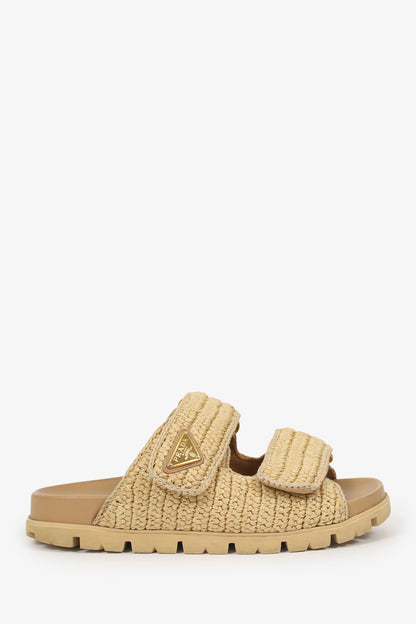 Prada Raffia Sandals Size 36