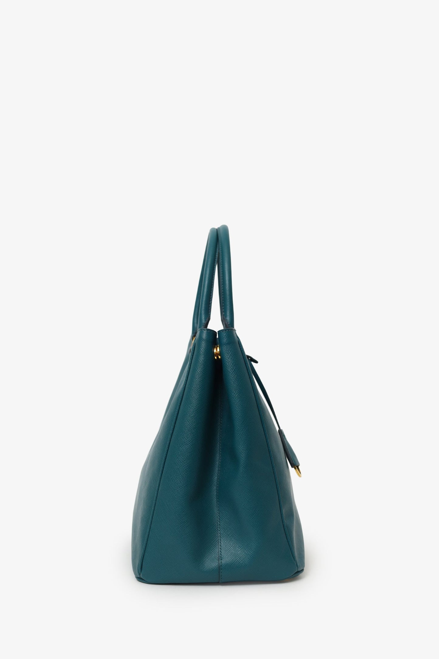 Prada 2011 Turquoise Saffiano Leather Lux Tote Bag