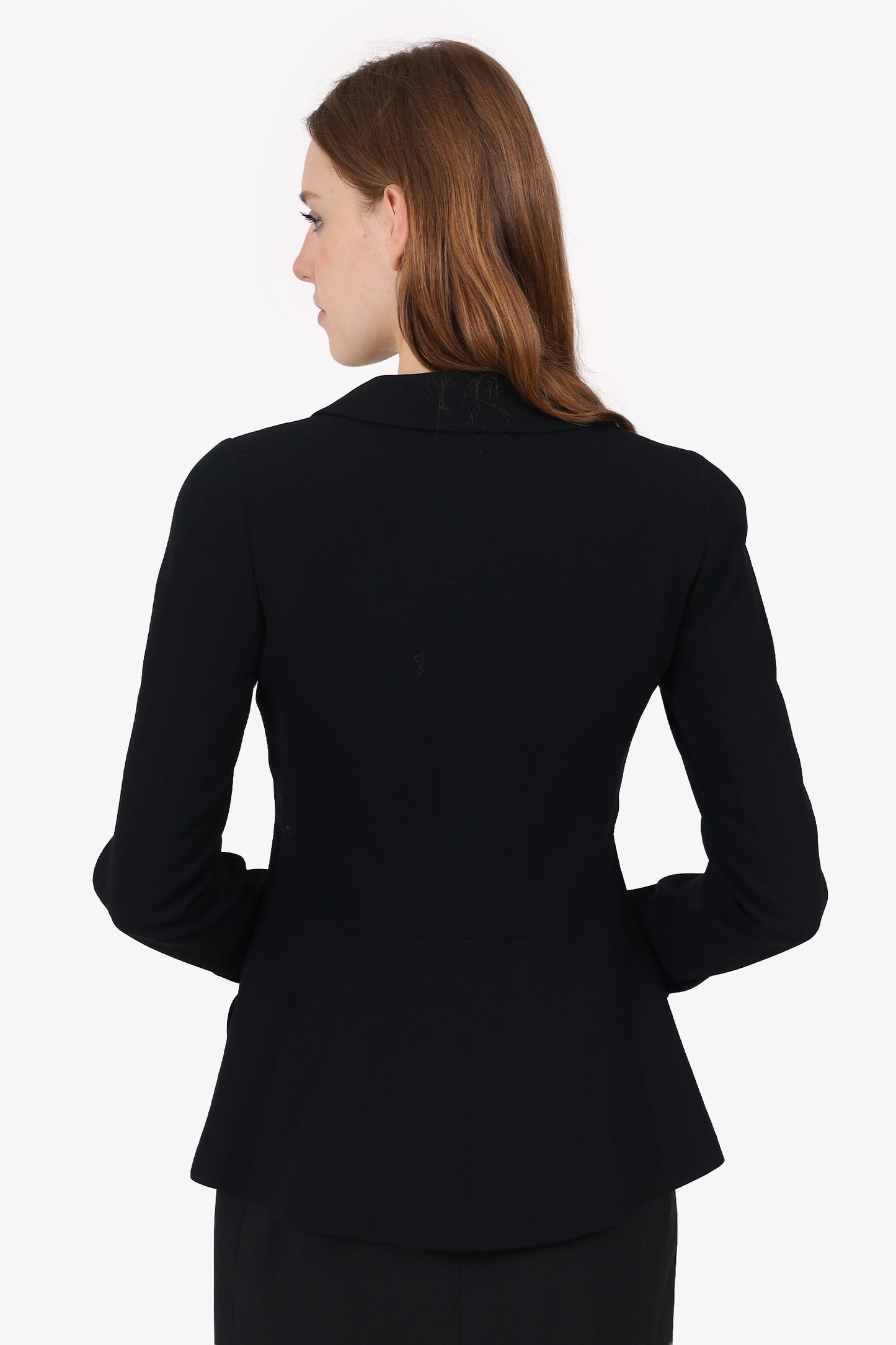 Chanel™   2000 Black Wool Single Breasted Blazer Size 34