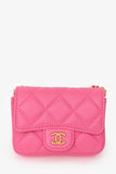 Chanel™ Pink Lambskin Leather Mini CC Coco Belt Bag