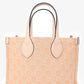 Gucci Beige Monogram Denim Ophidia Medium Shopper Tote with Strap + Pouch