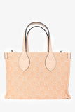 Gucci Beige Monogram Denim Ophidia Medium Shopper Tote with Strap + Pouch