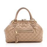 Marc Jacobs Quilted Lambskin Stam Satchel - FINAL SALE (SHF-18893)