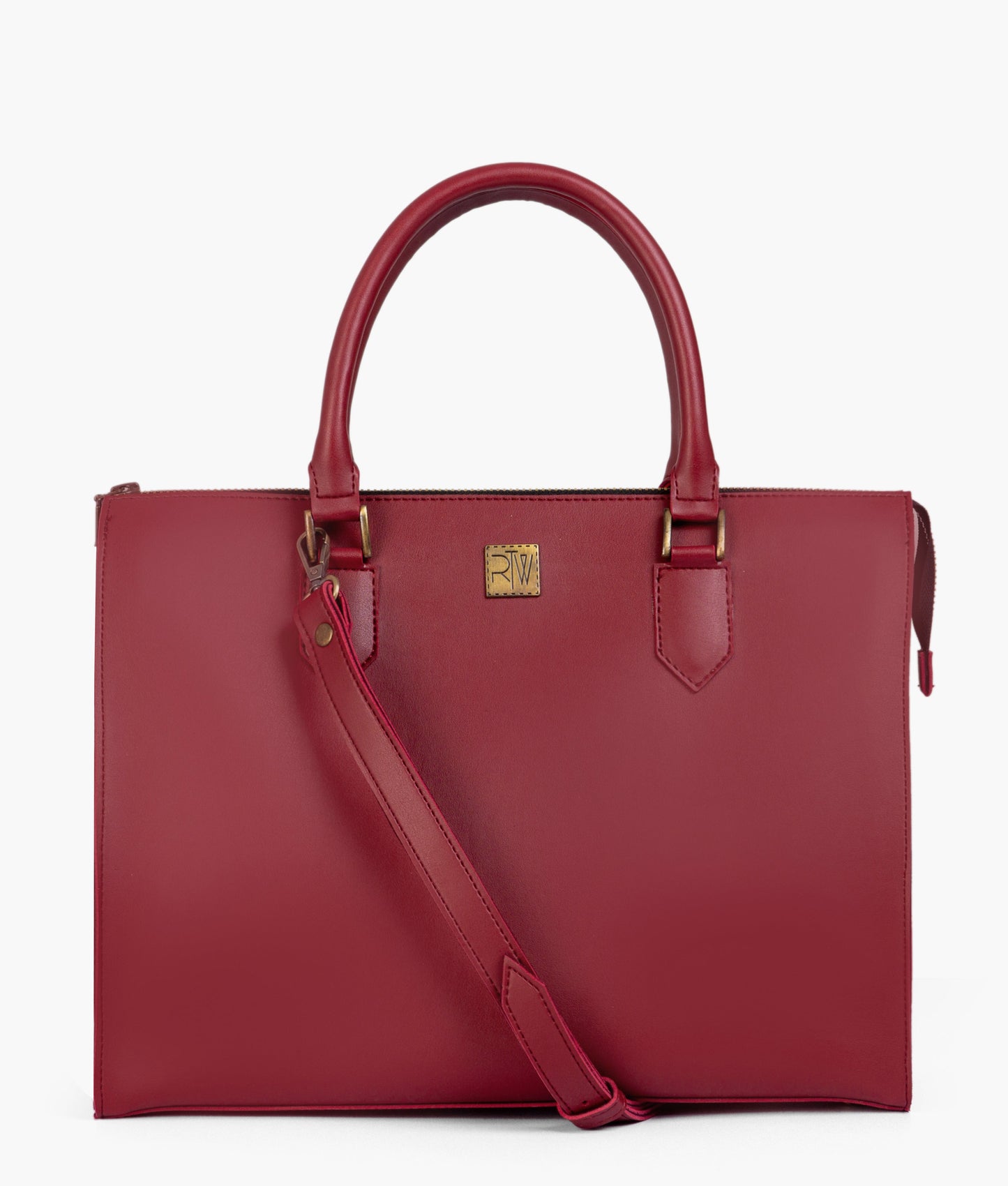 Maroon workplace handbag