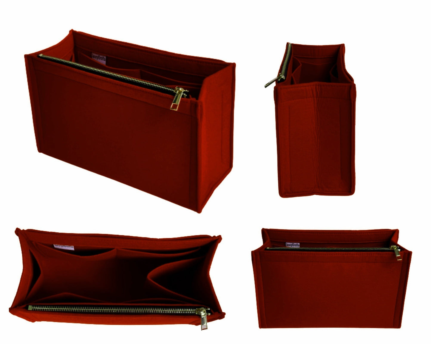 Organizer For [Padlock Small GG Shoulder Bag]Felt Purse Insert (Curved Sides)