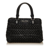Miu Miu Matelasse Lambskin Leather Satchel (SHG-29512)