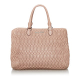 Miu Miu Matelasse Lambskin Leather Satchel (SHG-30323)