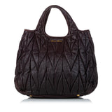Miu Miu Matelasse Lambskin Leather Satchel (SHG-30871)