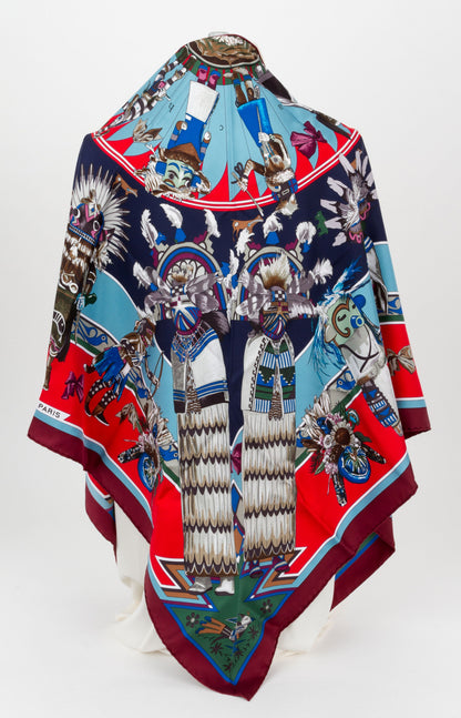Hermes Silk Pointe Kachinas Shawl