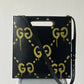 GUCCI Black GucciGhost Print Calfskin Medium XL Tote Bag - FULL SET