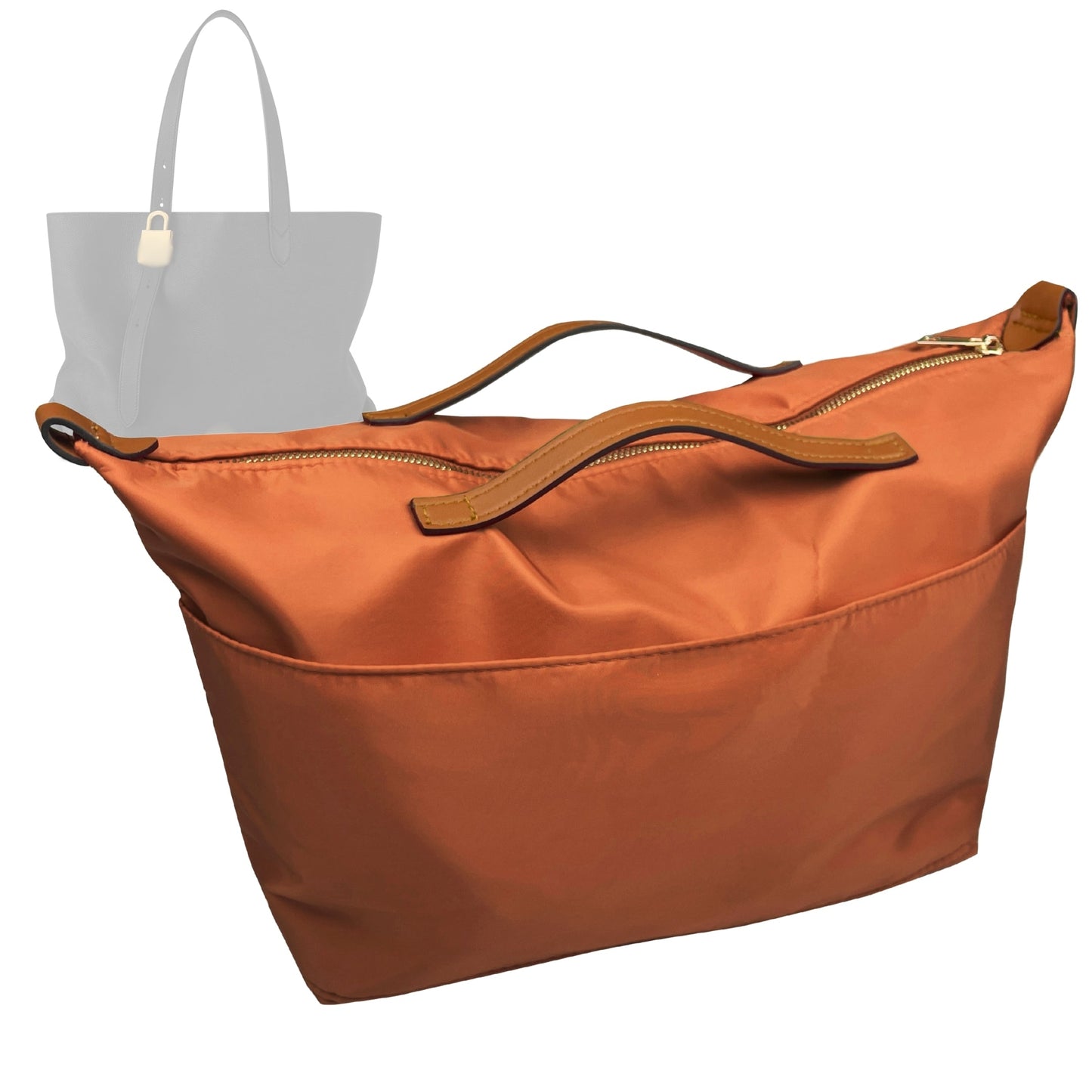 Organizer for [Cabas Mezzo, LV] Bag Insert (Nylon, Zip Cover with Handle)