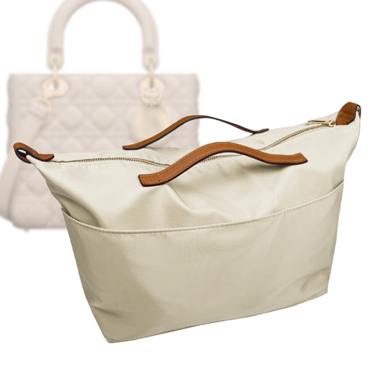 Organizer for [Lady Dior Large, Dior] Bag Insert (Nylon, Zip Cover with Handle)