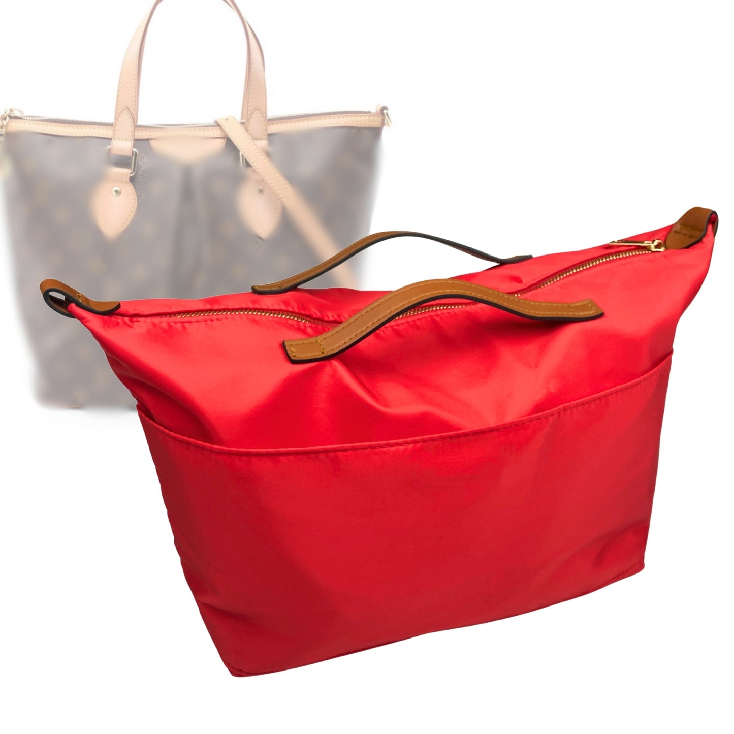 Organizer for [Palermo PM (Small), LV] Bag Insert (Nylon, Zip Cover with Handle)
