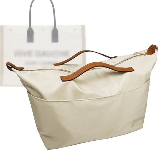 Organizer for [Rive Gauche Small, Saint Laurent (YSL)] Bag Insert (Nylon, Zip Cover with Handle)