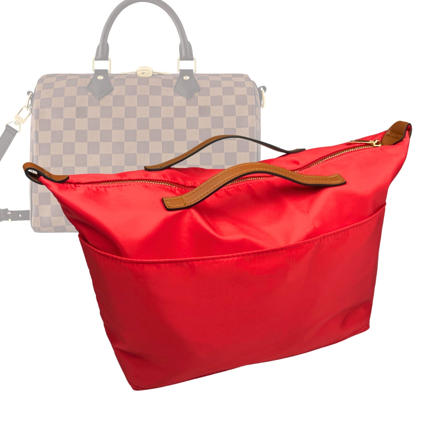 Organizer for [Speedy 35, LV] Bag Insert (Nylon, Zip Cover with Handle)