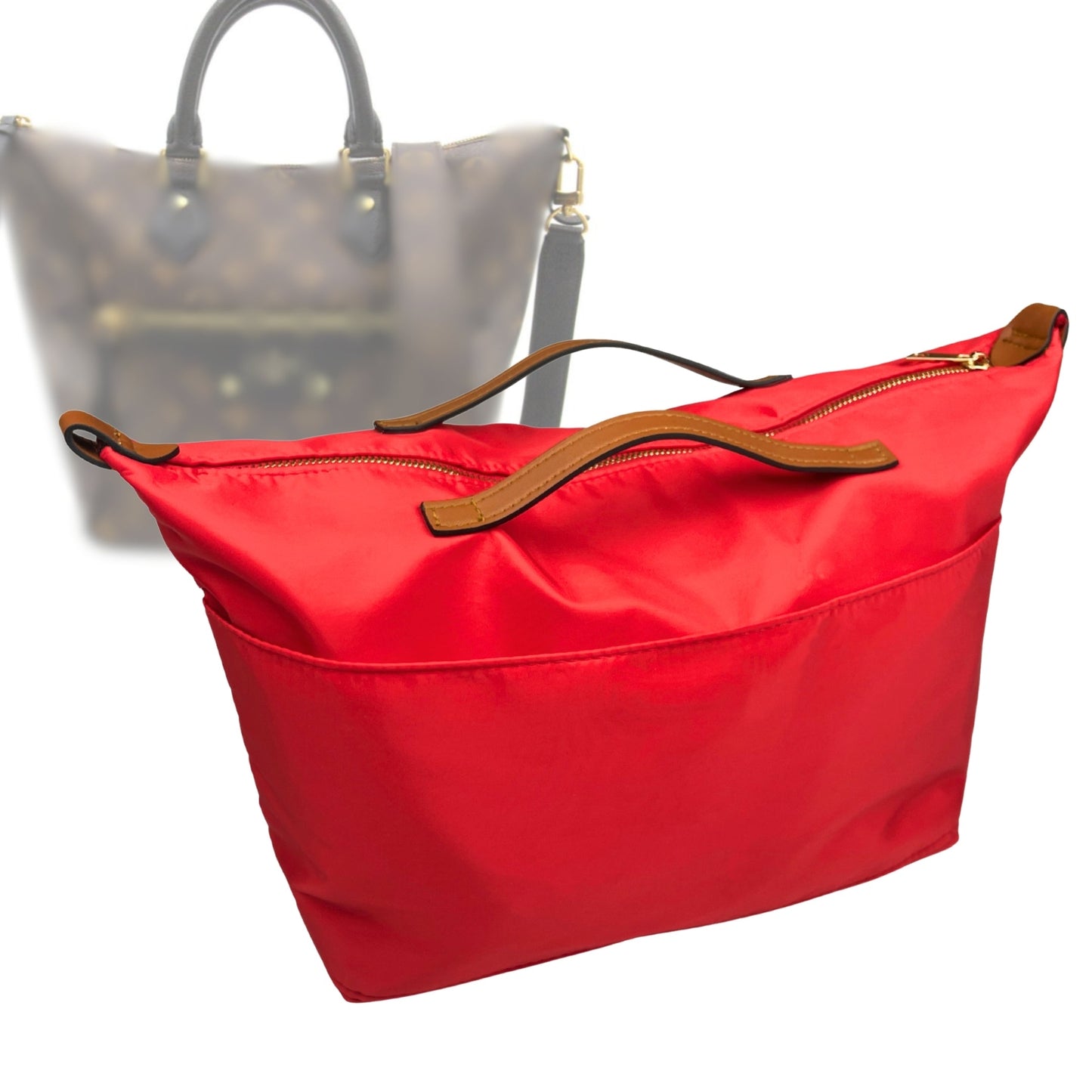 Organizer for [Tournelle MM (Medium), LV] Bag Insert (Nylon, Zip Cover with Handle)