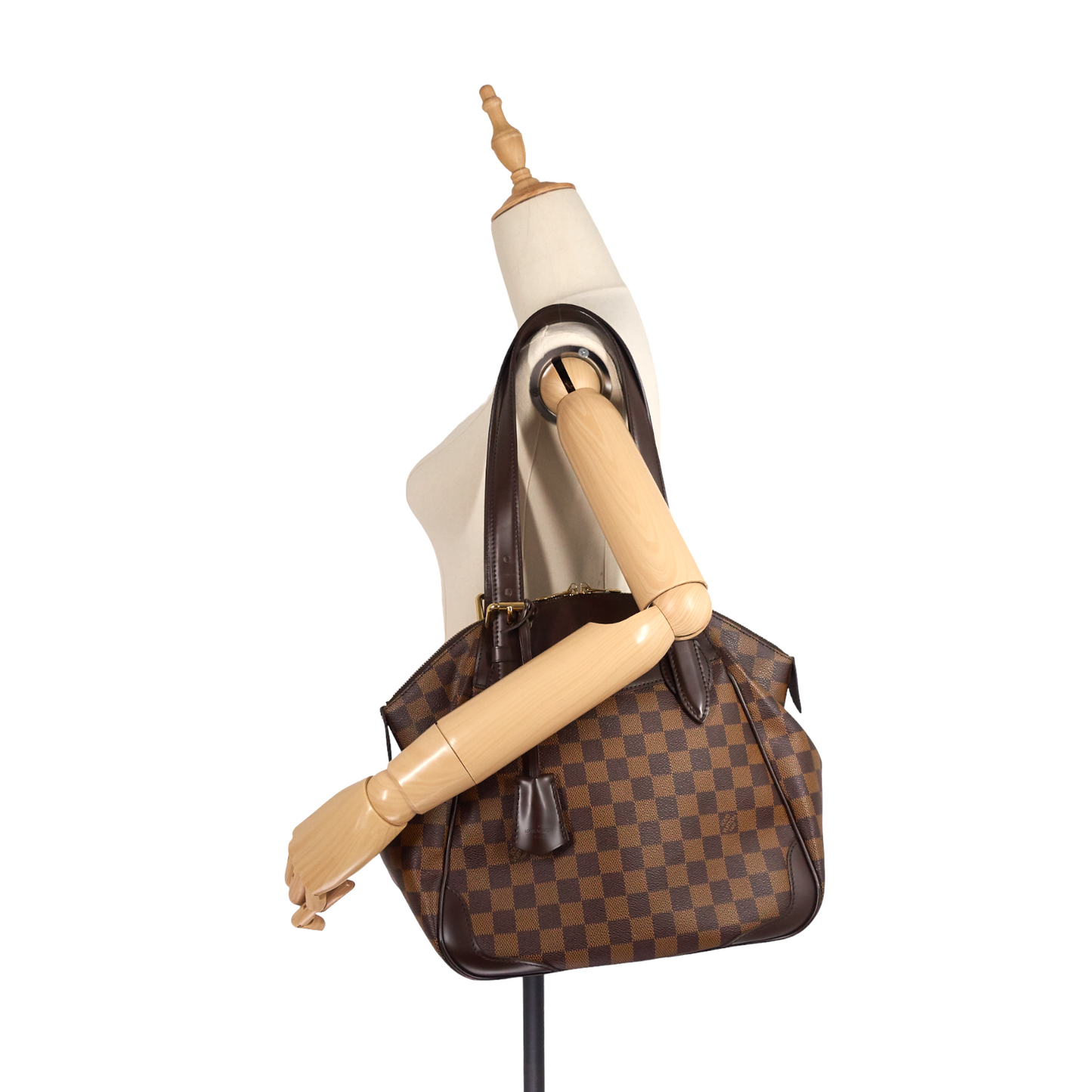 LOUIS VUITTON Verona MM Damier Ebene Canvas Bag