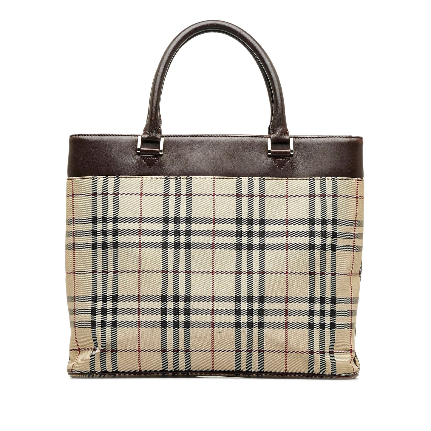 Brown Burberry Ho  Check Tote