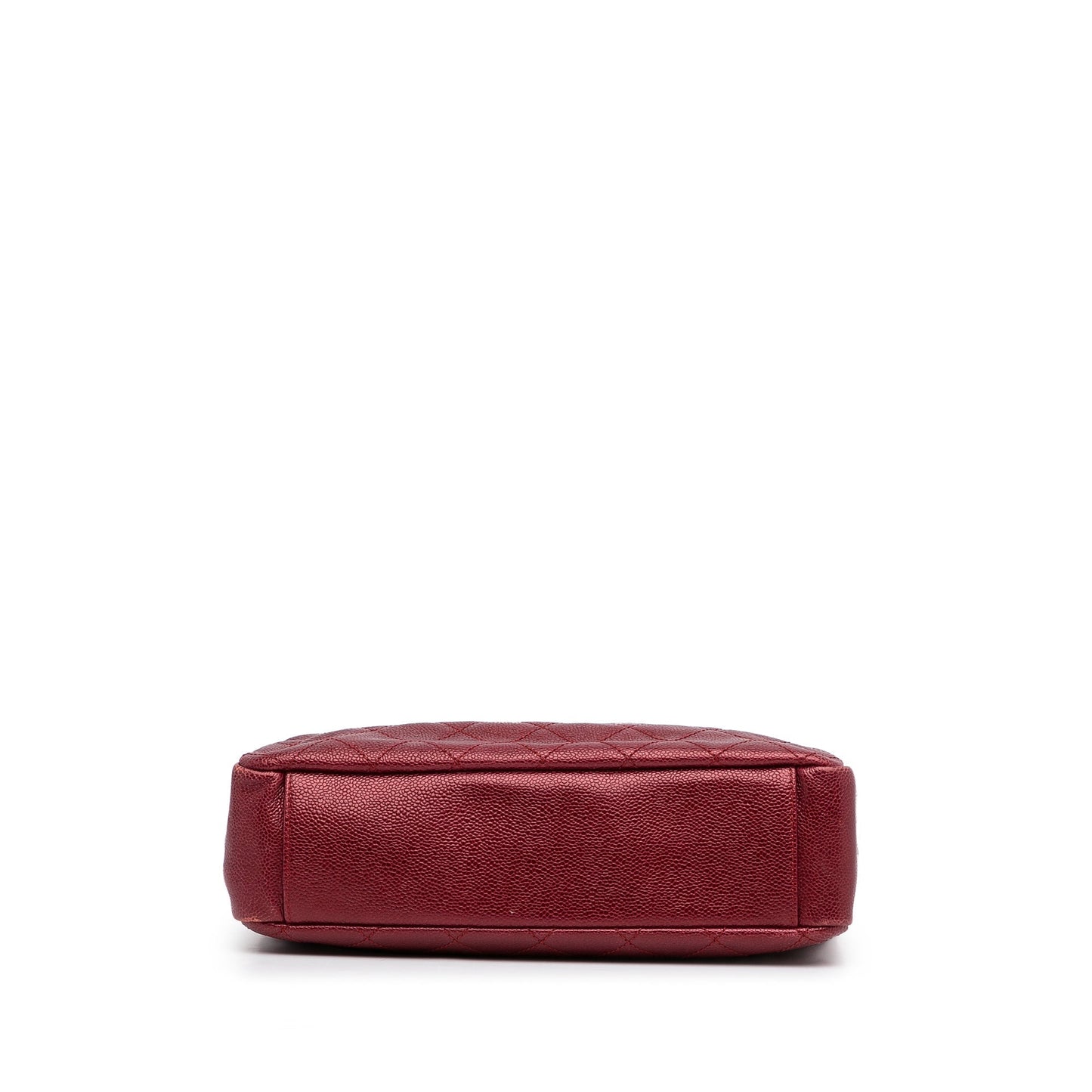 Red Chanel Small Caviar City Shopper Tote Bag