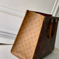 ONTHEGO GM TOTE BAG M45320 BROWN RED MONOGRAM REVERSE TORON