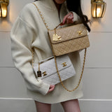 CHANEL 1989-1991 Double Turnlock 2way Handbag