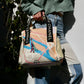 CHANEL 2005-2006 Paris Map Printed Handbag Medium