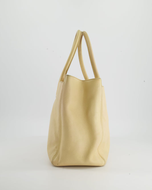 Chanel   Beige Executive Tote Bag in Leather with 24K Gold Hardware