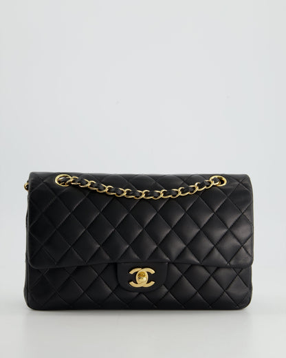 Chanel Medium Black Classic Double Flap in Lambskin Leather with Gold Hardware Bag RRP - £8,530