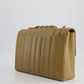 * Chanel Caramel Jumbo Mademoiselle Caviar Flap Bag with Vertical Stitch Detail & 24K Gold Hardware