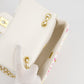 & CURRENT SEASON* Chanel Cruise 2024 White, Yellow, Pink and Blue Sequin Small Flap Bag with Gold Hardware