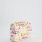 & CURRENT SEASON* Chanel Cruise 2024 White, Yellow, Pink and Blue Sequin Small Flap Bag with Gold Hardware