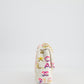 & CURRENT SEASON* Chanel Cruise 2024 White, Yellow, Pink and Blue Sequin Small Flap Bag with Gold Hardware
