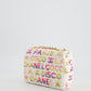 & CURRENT SEASON* Chanel Cruise 2024 White, Yellow, Pink and Blue Sequin Small Flap Bag with Gold Hardware
