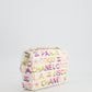 & CURRENT SEASON* Chanel Cruise 2024 White, Yellow, Pink and Blue Sequin Small Flap Bag with Gold Hardware