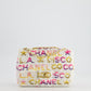 & CURRENT SEASON* Chanel Cruise 2024 White, Yellow, Pink and Blue Sequin Small Flap Bag with Gold Hardware