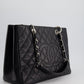 *AMAZING SHAPE* Chanel Black GST Grand Shopper Tote Bag in Caviar Leather with Silver Hardware