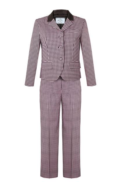 PRADA Two Piece Check Purple