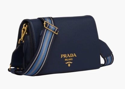 PRD VITELLO DAINO FLAP CROSSBODY BAG