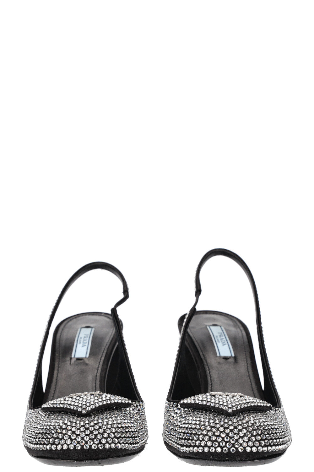 PRADA Slingback Heels with Crystals