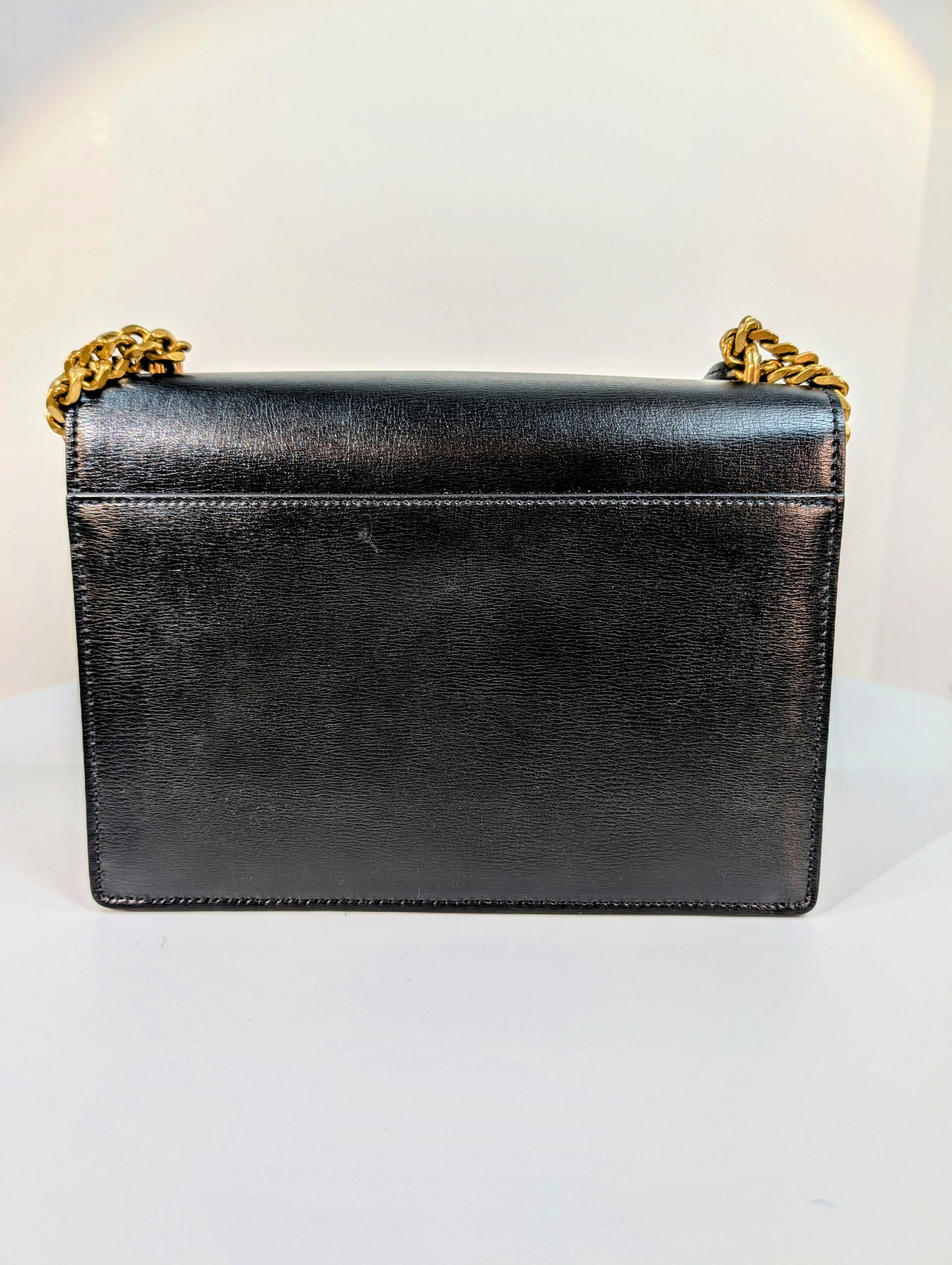 Yves Saint Laurent (YSL) Sunset Black and White Calfskin Shoulder Bag