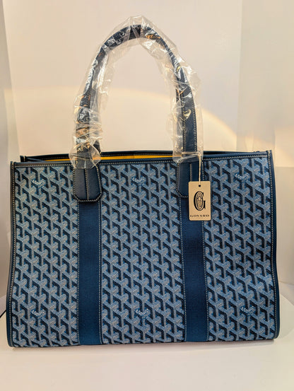 Goyard Villette Blue MM Tote