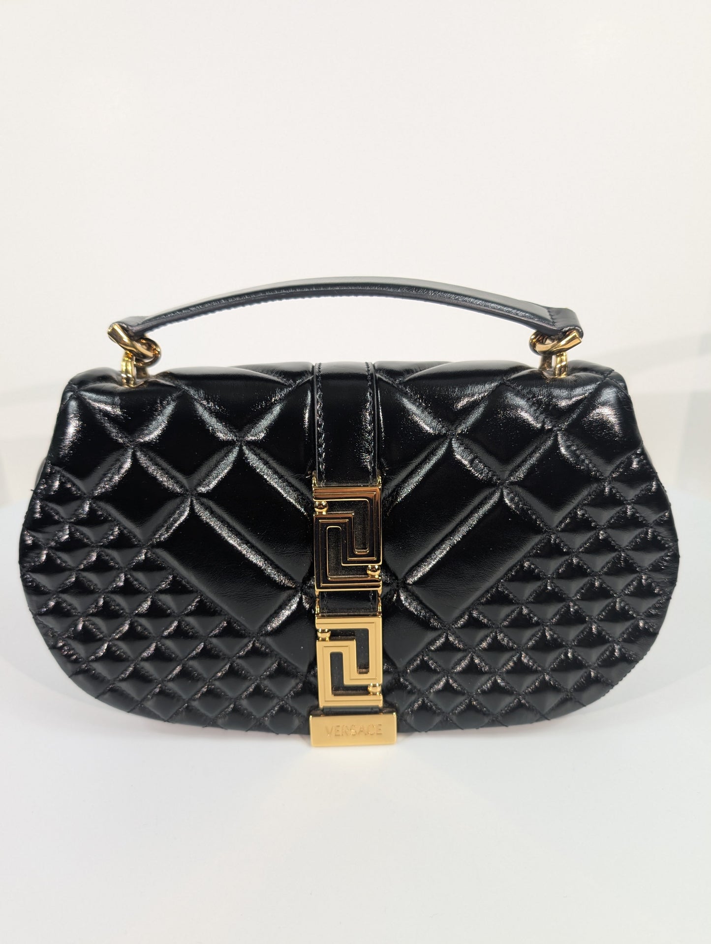 Versace Virtus Black Shoulder Bag