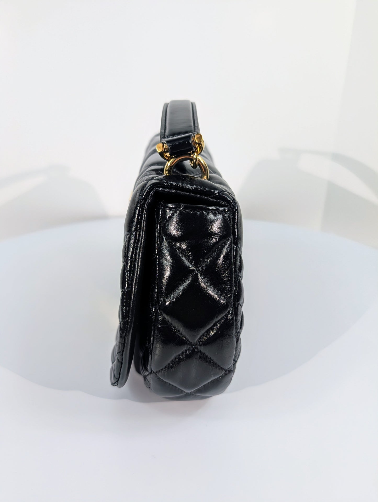 Versace Virtus Black Shoulder Bag