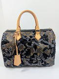 Louis Vuitton Black Monogram Sequin Tisse Speedy 30