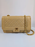 Chanel   (1 series) Beige Classic Early Diana Single Flap Bag