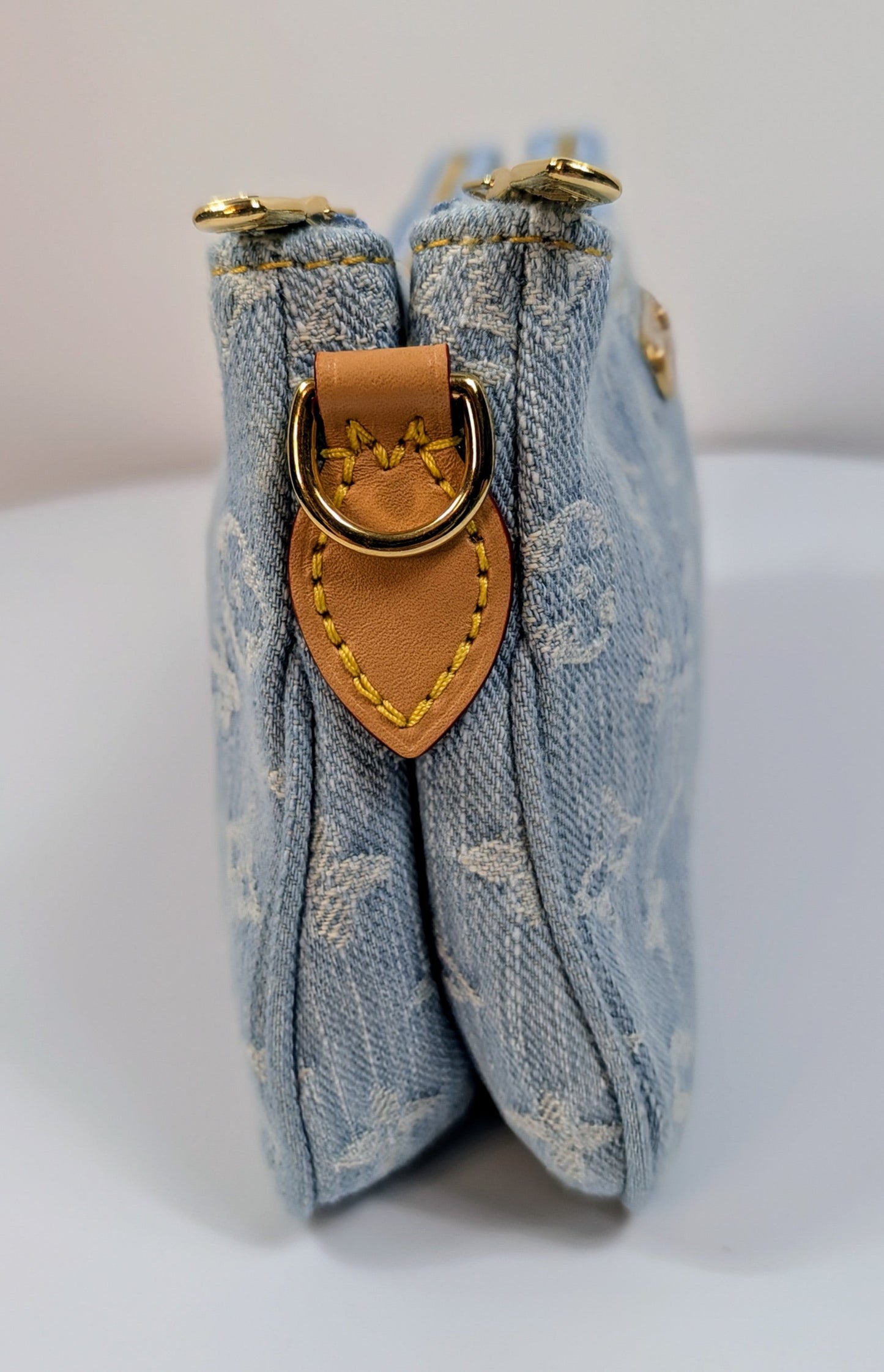 Louis Vuitton Blue Monogram "Sky Denim" OnTheGo Mini Pochette