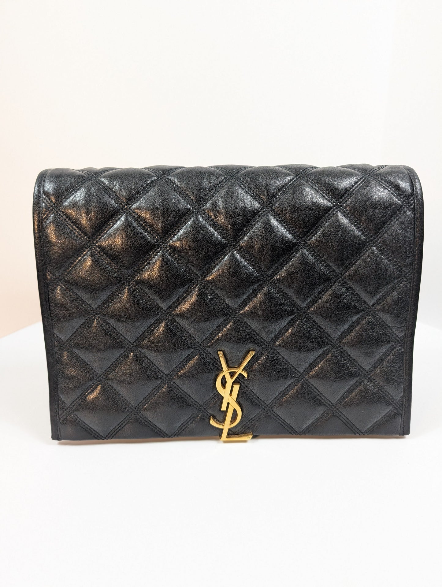 Saint Laurent YSL Black Quilted Leather Niki Shoulder Bag