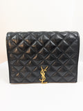 Saint Laurent YSL Black Quilted Leather Niki Shoulder Bag